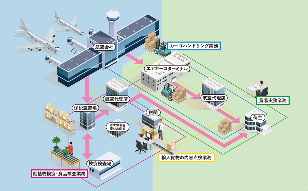 輸入貨物の流れ